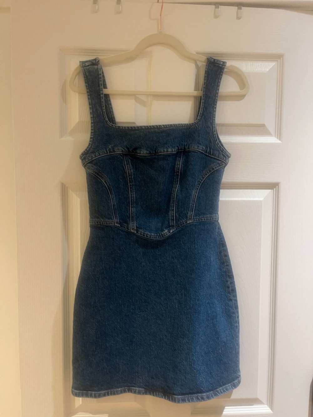 Davies Bustier Denim Mini Dress - Picture 6 of 6
